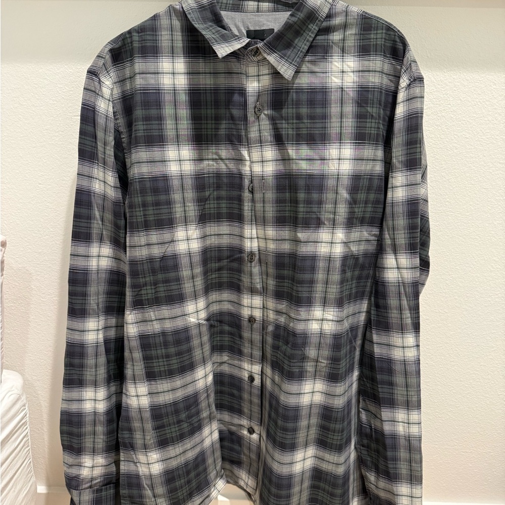 Vince Men's Plaid Button Down Shirt